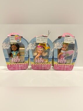 Lot of 3 2005 Kelly Club Dolls - beach themed